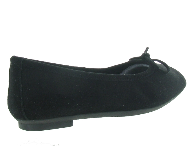 ballerines - Ballerine plate - femme - Nubuck - Noir - Reqins7092511_5
