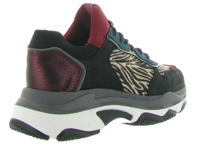 baskets et sneakers - Tendance - femme - Cuir - Zèbre - Bronx7094001_5