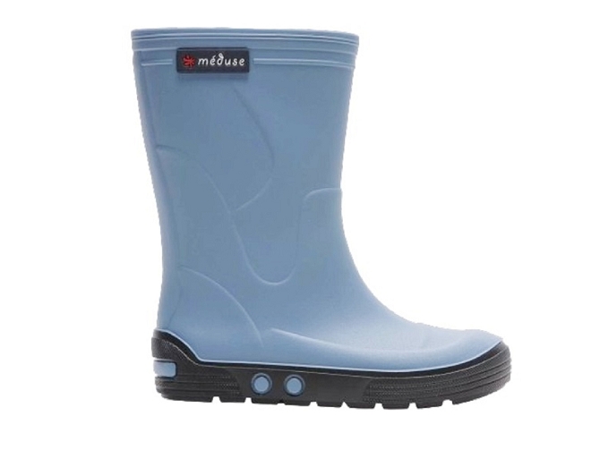 bottes de pluie -  - mixte fille garcon - Caoutchouc - Bleu - Meduse