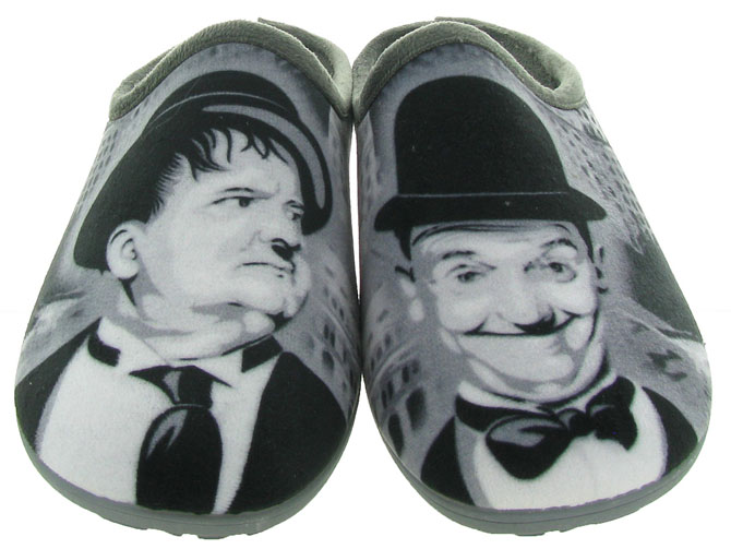 La maison de l espadrille chaussons et pantoufles my 6770 laurel hardy yl noir