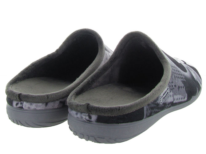 chaussons et pantoufles - Mules Sabots - homme - Toile  - Gris - La maison de l espadrille7151601_5