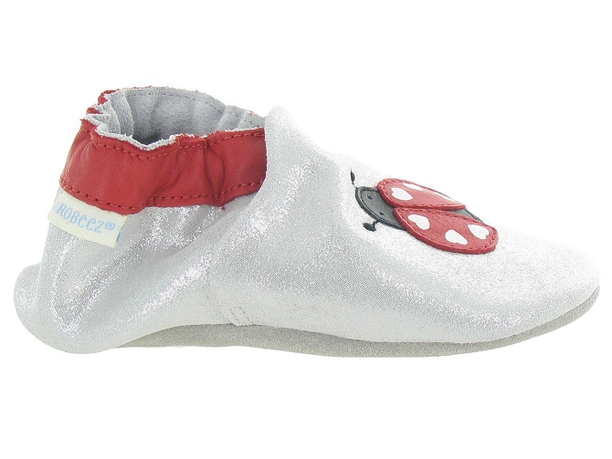 Robeez chaussons et pantoufles miss ladybird argent7178901_2