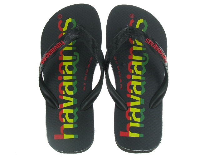 Havaianas sandales et nu pieds my kids top logo mania yl vert