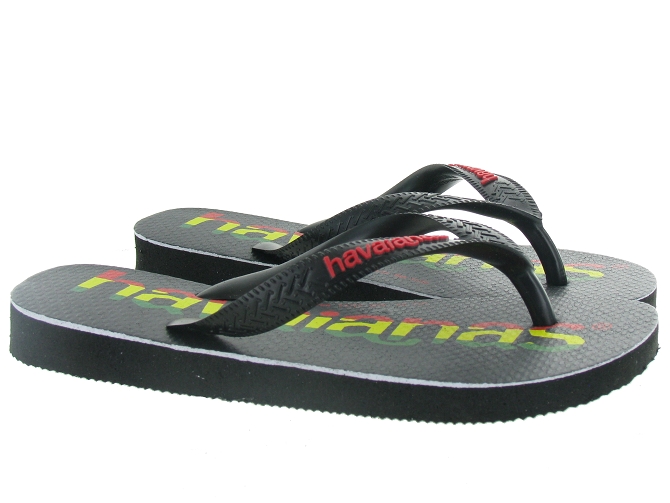 Havaianas sandales et nu pieds my kids top logo mania yl vert7187301_3