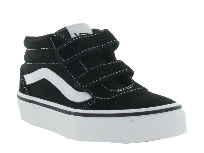 Vans chaussures a scratch ward mid v jr noir