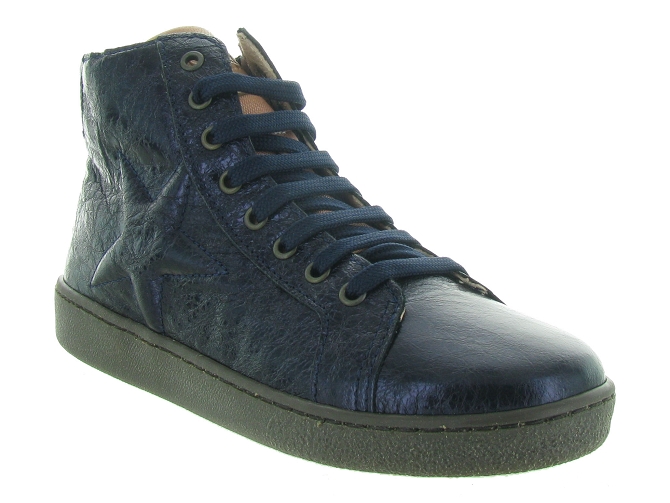 chaussures a lacets -  - junior fille - Cuir - Bleu Marine - Bisgaard