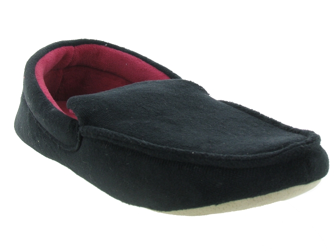 chaussons et pantoufles - Mocassins - homme - Toile  - Noir - Isotoner7215601_2