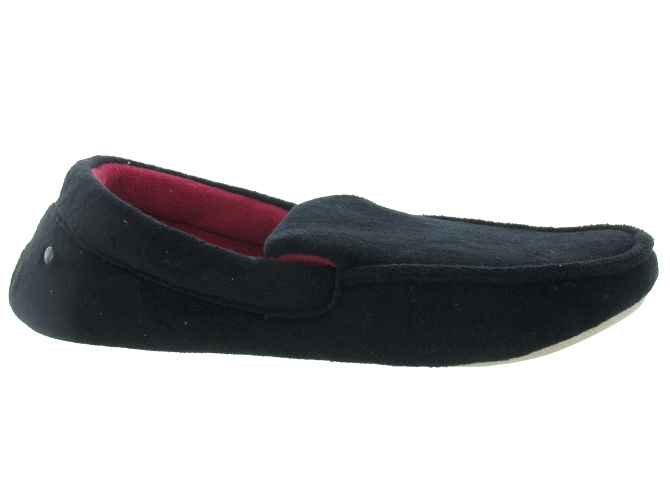 chaussons et pantoufles - Mocassins - homme - Toile  - Noir - Isotoner7215601_3