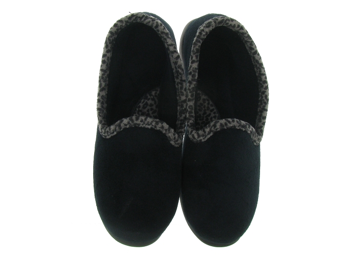 Isotoner chaussons et pantoufles 97310 noir