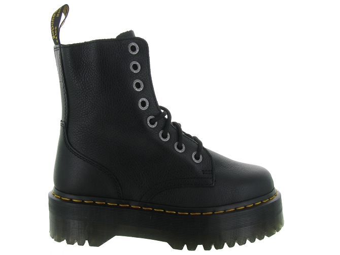 bottines et boots - Motardes - femme - Cuir - Noir - Doc martens7220801_2