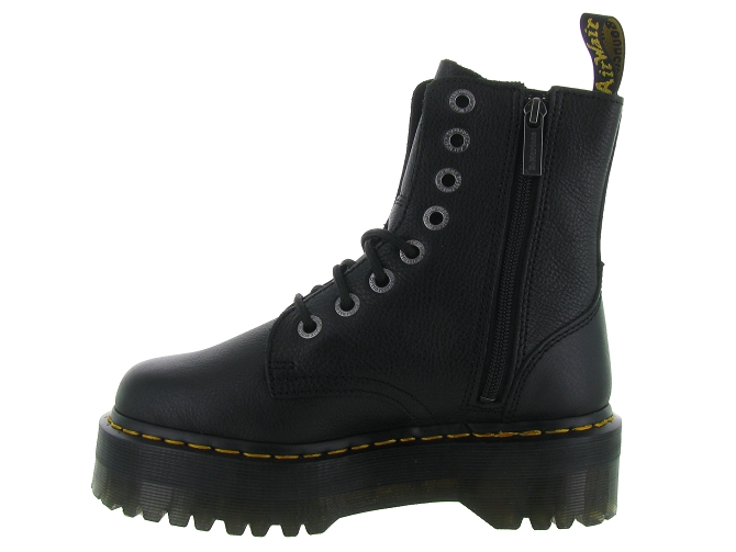 bottines et boots - Motardes - femme - Cuir - Noir - Doc martens7220801_4