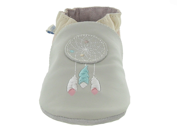 chaussons et pantoufles - Semelle souple - bebe fille -  - Gris - Robeez7230001_4