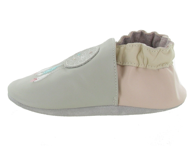 chaussons et pantoufles - Semelle souple - bebe fille -  - Gris - Robeez7230001_5