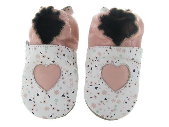 Robeez chaussons et pantoufles romantic crush blanc