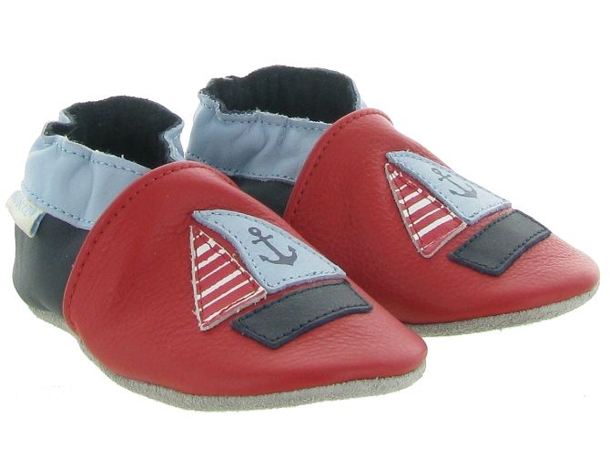 Robeez chaussons et pantoufles french boat rouge7230901_2