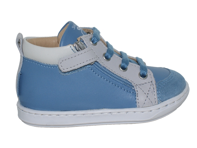 Shoo pom chaussures bebe du 18 au 27 bouba bi zip bleu ciel7232903_2