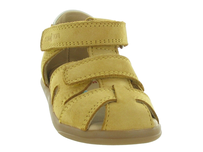 sandales et nu pieds - Semelle souple - bebe garcon - Cuir - Jaune - Shoo pom7233109_3