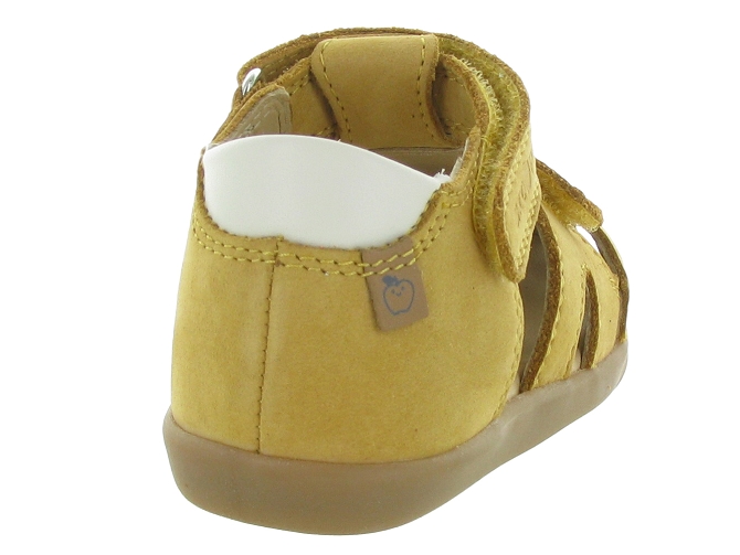 sandales et nu pieds - Semelle souple - bebe garcon - Cuir - Jaune - Shoo pom7233109_5