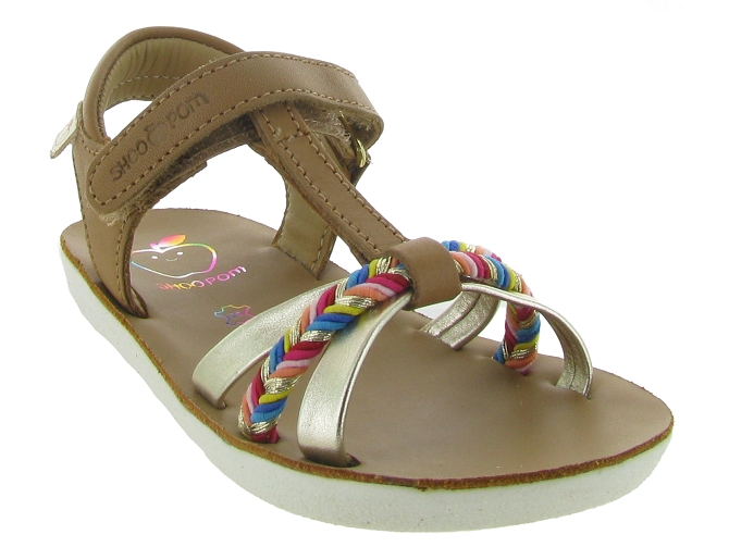 Shoo pom sandales et nu pieds goa salome marron7233901_3