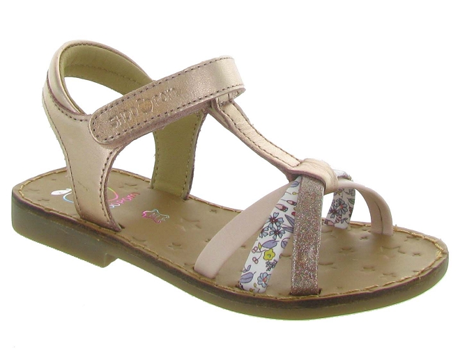 Shoo pom sandales et nu pieds happy salome rose