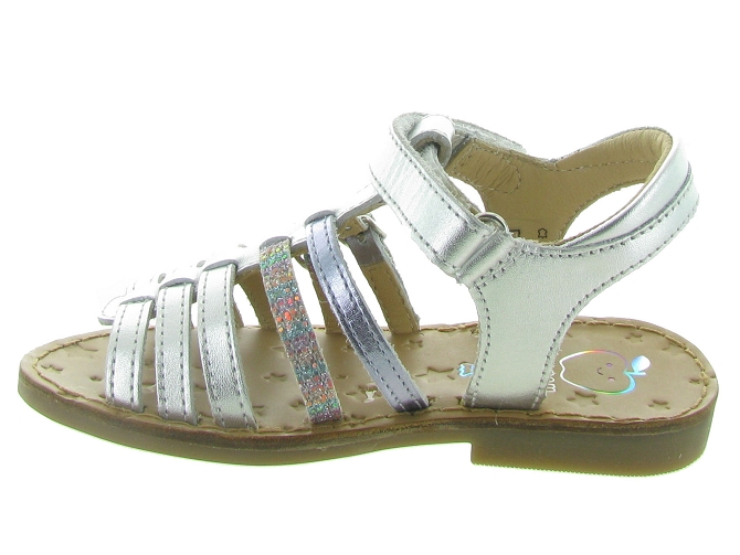 Shoo pom sandales et nu pieds happy spart argent7234101_4