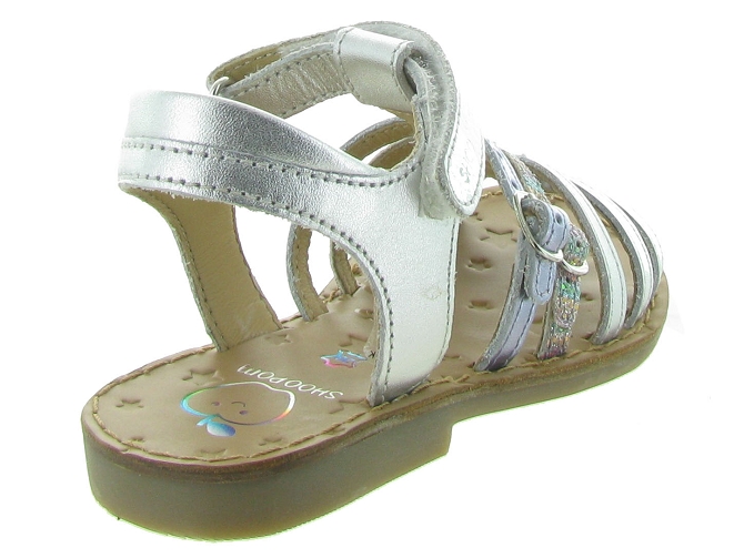 Shoo pom sandales et nu pieds happy spart argent7234101_5