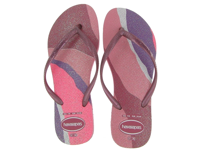 nu pieds - Entre doigt & Tong - femme - Synthétique - Rose - Havaianas