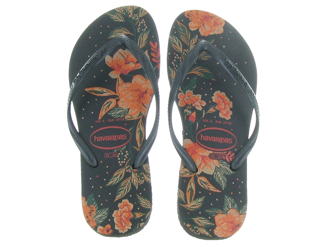 Havaianas sandales et nu pieds organic noir