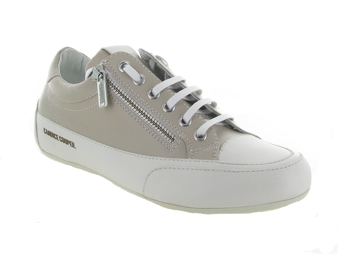 Candice cooper chaussures a lacets rock deluxe zip gris