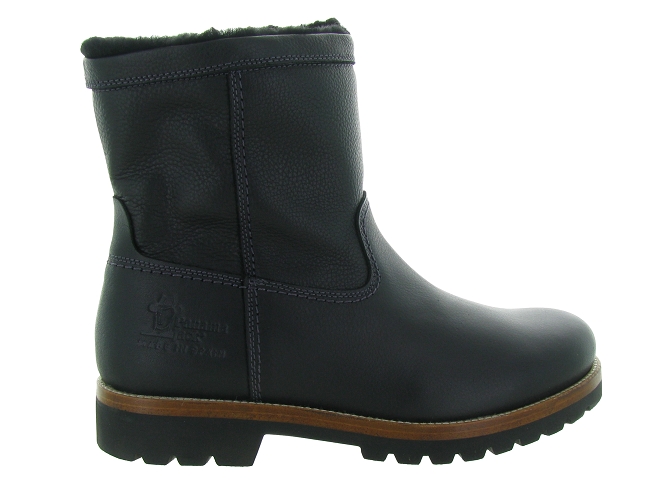 apres ski bottes fourrees - Bottes de neige - homme - Cuir - Noir - Panama jack7245601_2