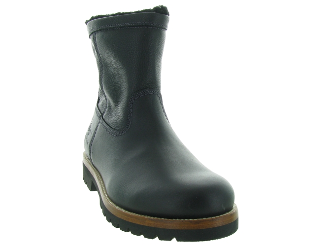 apres ski bottes fourrees - Bottes de neige - homme - Cuir - Noir - Panama jack7245601_3