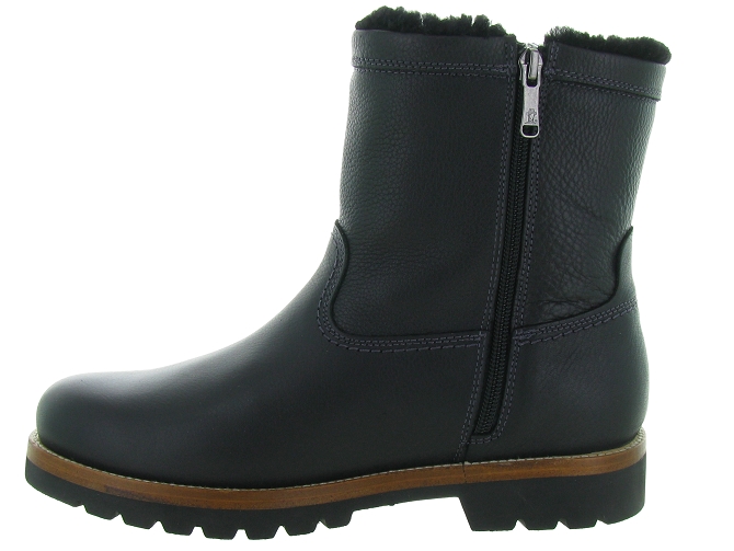 apres ski bottes fourrees - Bottes de neige - homme - Cuir - Noir - Panama jack7245601_4