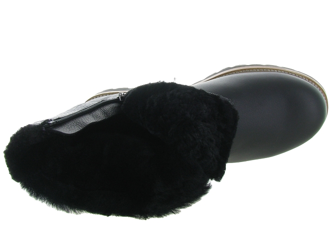 apres ski bottes fourrees - Bottes de neige - homme - Cuir - Noir - Panama jack7245601_6