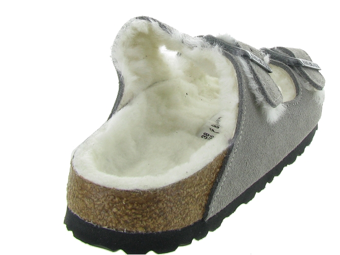 Birkenstock chaussons et pantoufles arizona shearling gris7245703_4