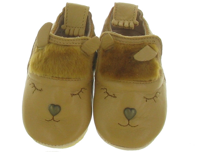 chaussons et pantoufles - Semelle souple - bebe fille -  - Camel - Easy peasy