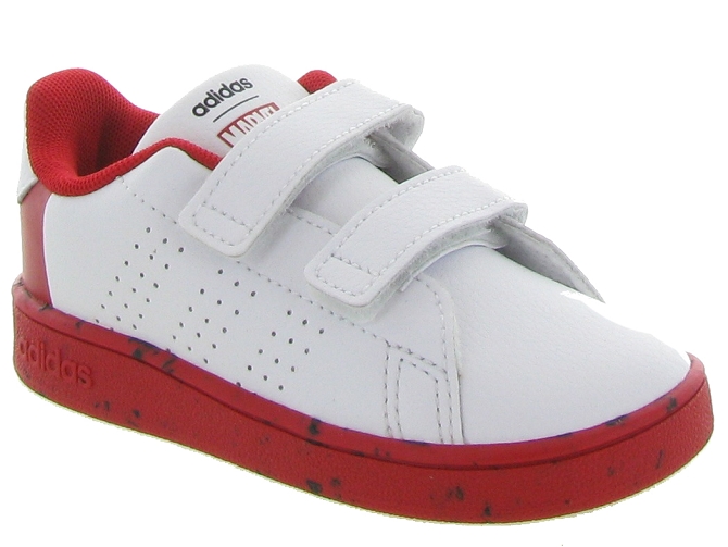 Adidas baskets et sneakers stan smith cadets velcro rouge