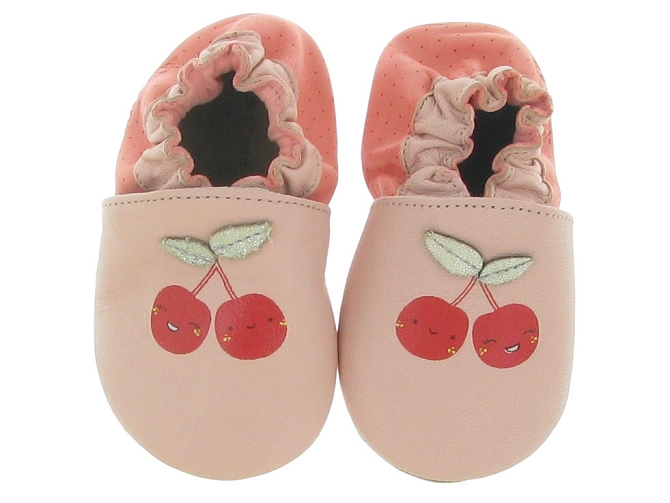 chaussons et pantoufles - Semelle souple - bebe fille -  - Rose - Robeez