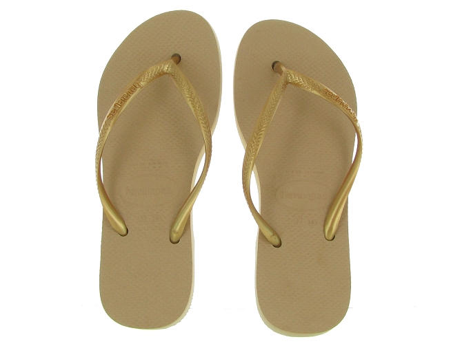 nu pieds - Entre doigt & Tong - femme - Synthétique - Or - Havaianas