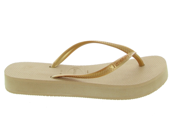 nu pieds - Entre doigt & Tong - femme - Synthétique - Or - Havaianas7294101_2