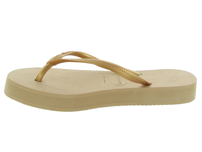 nu pieds - Entre doigt & Tong - femme - Synthétique - Or - Havaianas7294101_4