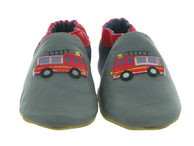Robeez chaussons et pantoufles emergency fire gris7319001_3