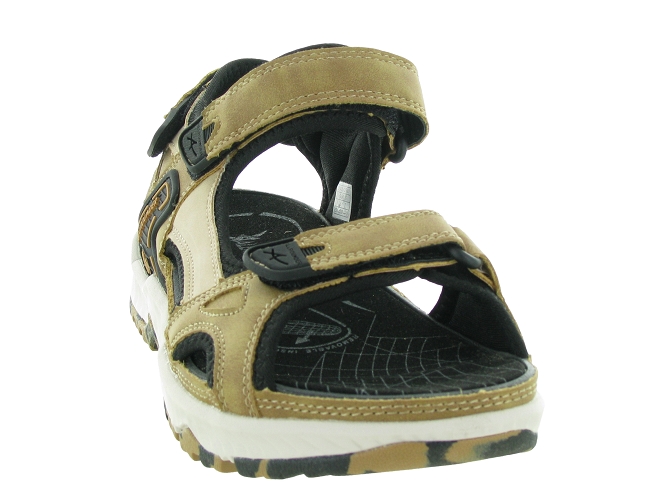 sandales et nu pieds - Confort - femme - Cuir - Gris - All rounder7348701_3