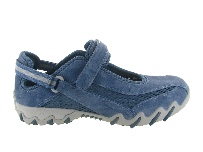 ballerines - Ballerine plate - femme - Toile  - Bleu - All rounder7348812_2