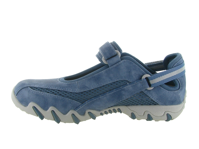 ballerines - Ballerine plate - femme - Toile  - Bleu - All rounder7348812_4