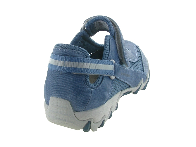 ballerines - Ballerine plate - femme - Toile  - Bleu - All rounder7348812_5