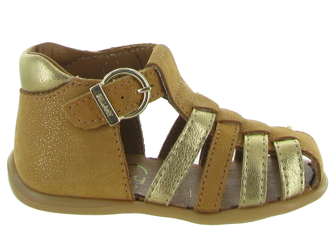pre marche du 16 au 23 - Semelle souple - bebe fille - Cuir laminé - Camel - Bellamy7353701_2