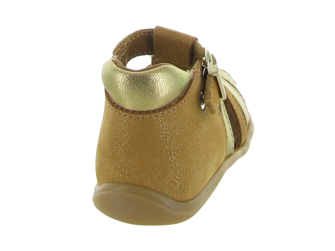 pre marche du 16 au 23 - Semelle souple - bebe fille - Cuir laminé - Camel - Bellamy7353701_5