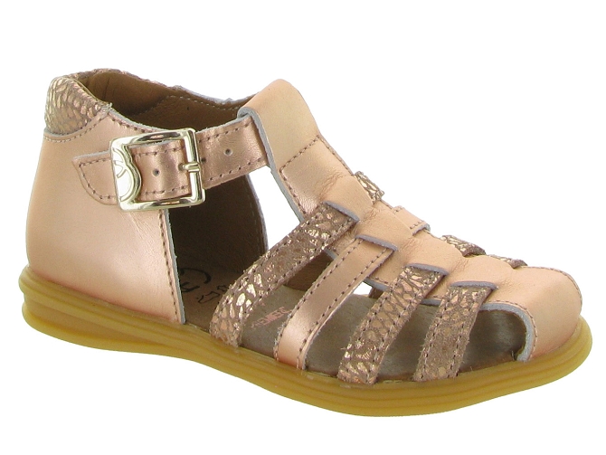sandales et nu pieds -  - bebe fille - Cuir laminé - Rose - Bellamy