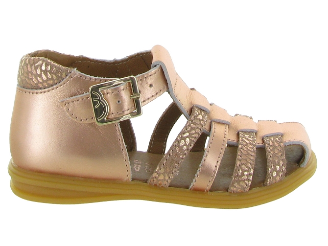 sandales et nu pieds -  - bebe fille - Cuir laminé - Rose - Bellamy7354102_2