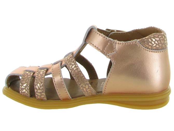 sandales et nu pieds -  - bebe fille - Cuir laminé - Rose - Bellamy7354102_4